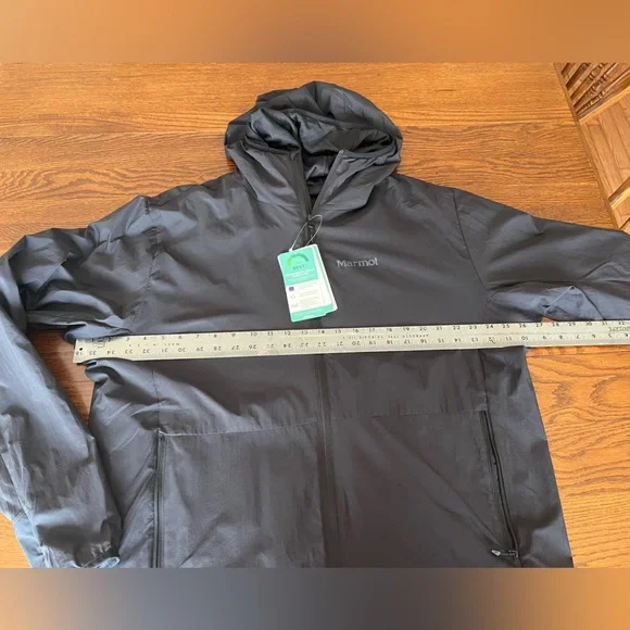 NWT Marmot Men’s Alt B Hoody Hoodie Full Zip Jacket Black XXL 2XL